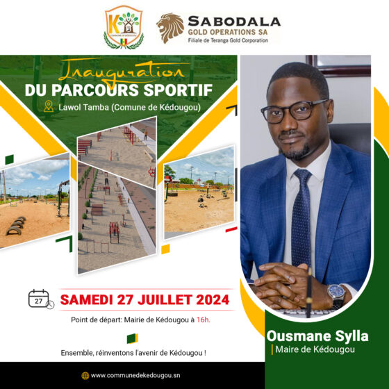 Inauguration du parcours sportif ce samedi 27 Juillet 2024.