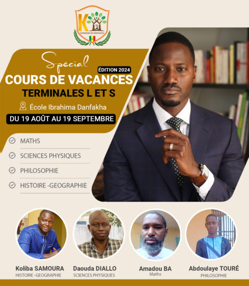 Spécial Cours de Vacances 2024 à Kédougou !